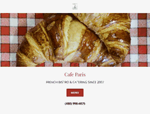 Tablet Screenshot of cafeparisaz.com